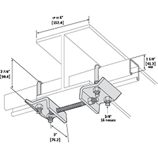 DSTBCLAMP - Strut To Beam Clamp Double Channel