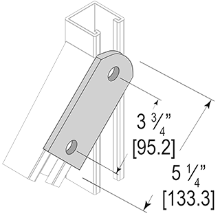 F40 - Flat Fitting Swivel Plate 2 Hole