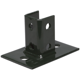 P150YC - Post Base Single Channel 2 Hole Square