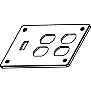 TSCDC20-3 - 3 Gang Cover Plate