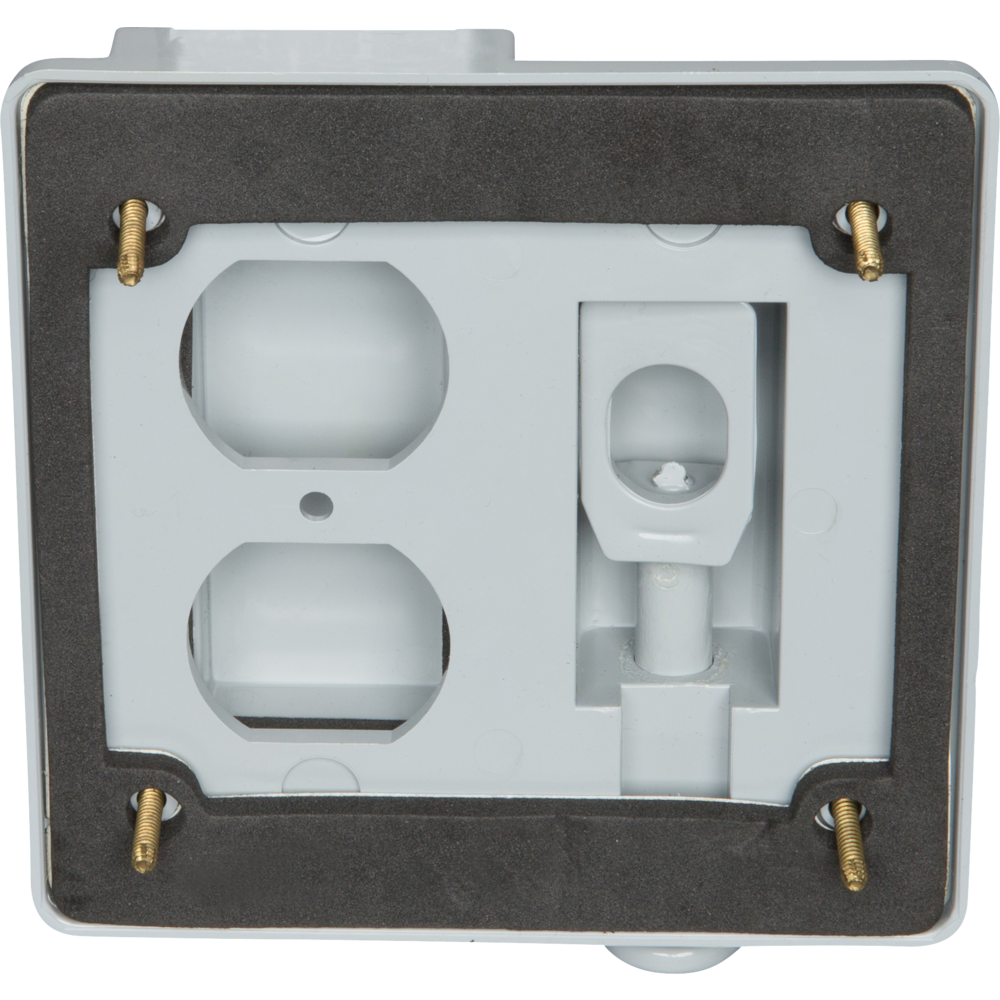 DOUBLE GANG WEATHERPROOF TOGGLE SWITCH/DUPLEX RECEPT COVER - Centaur