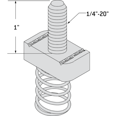 Stud Nut W/ Spring