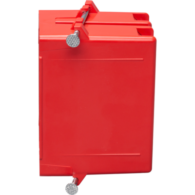 1 GANG 18 CUBIC INCHES PLASTIC SWITCH BOX NAIL ON RED - Centaur
